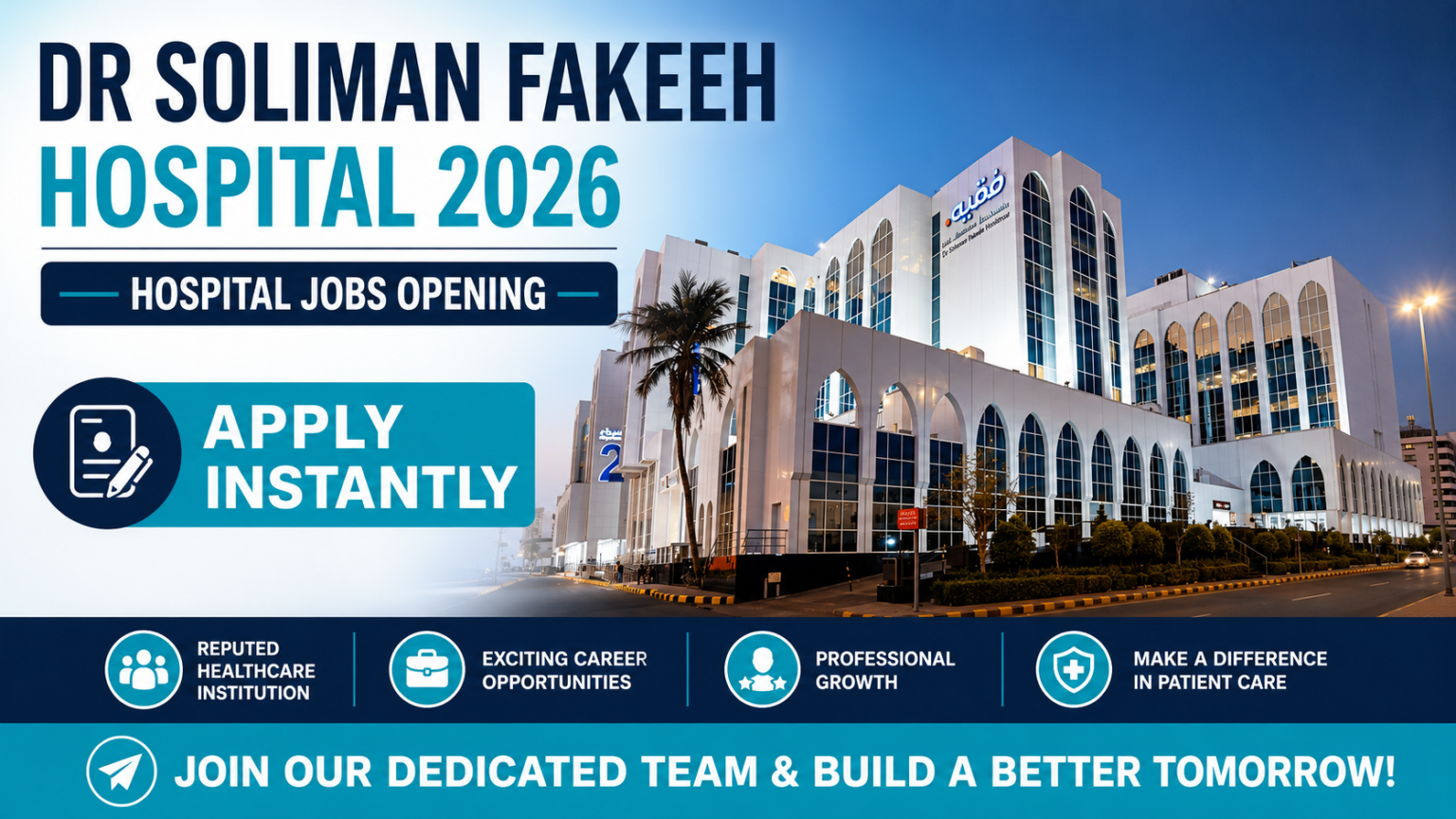 Dr Soliman Fakeeh Hospital 2026 | Hospital Jobs Opening - Apply Instantly